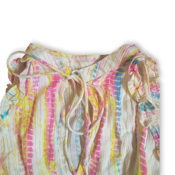 Floor Length Maxi Dress Lined Fairy Core Pastel Bohemian Hippie Cut Out Dress - Picture 3 of 8